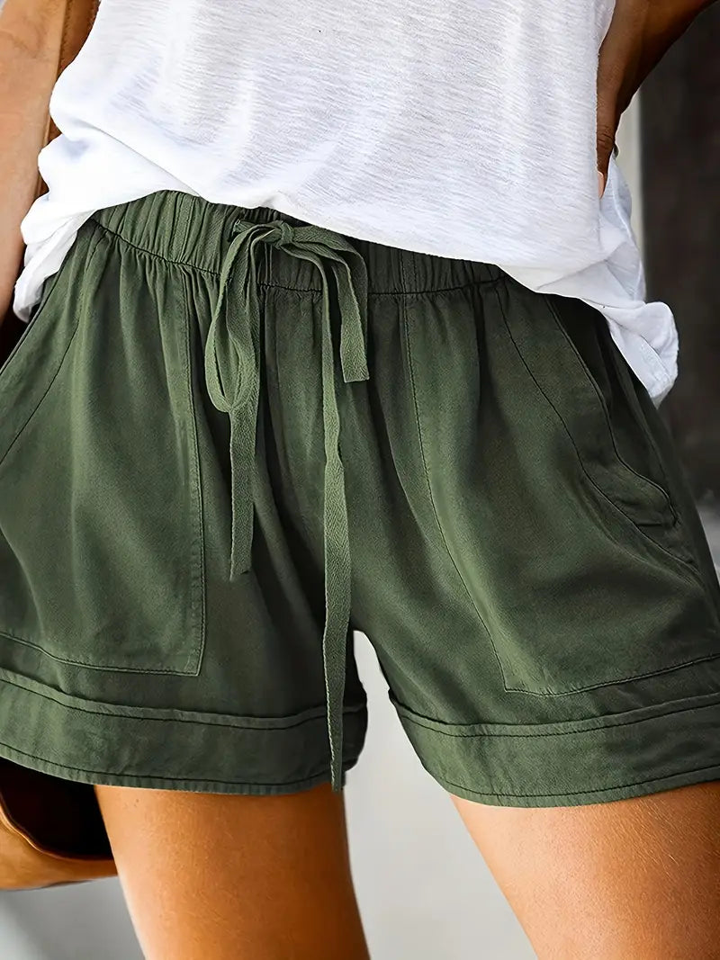 Casual Summer Drawstring Shorts