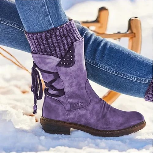 Waterproof Zip-Up Calf Boots