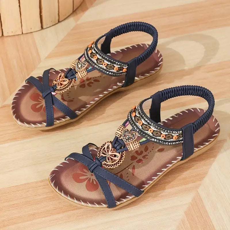 Elegant Orthopedic Floral Sandals