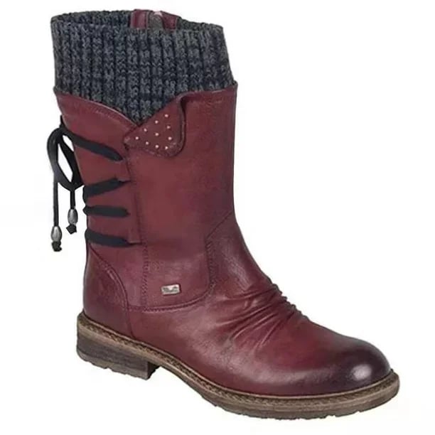 Waterproof Zip-Up Calf Boots