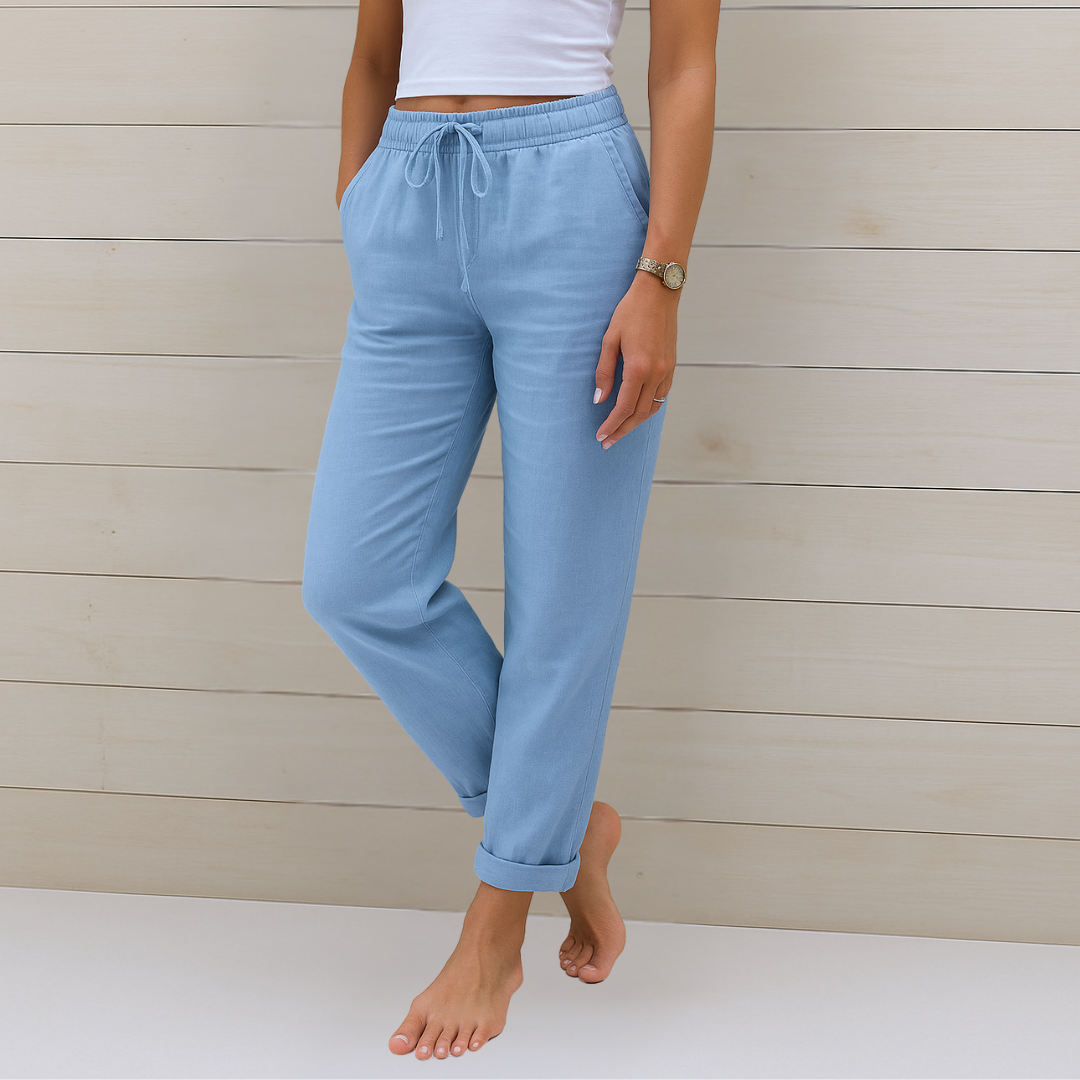 Alyse™ - Premium Leinen Stretch-Hose