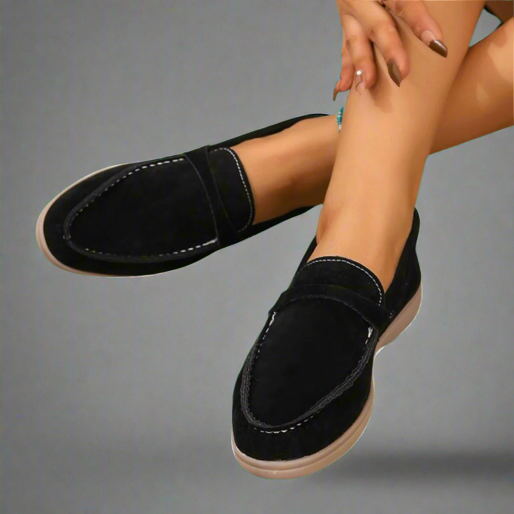Handcrafted Suede Moccasins with Elegant Design
