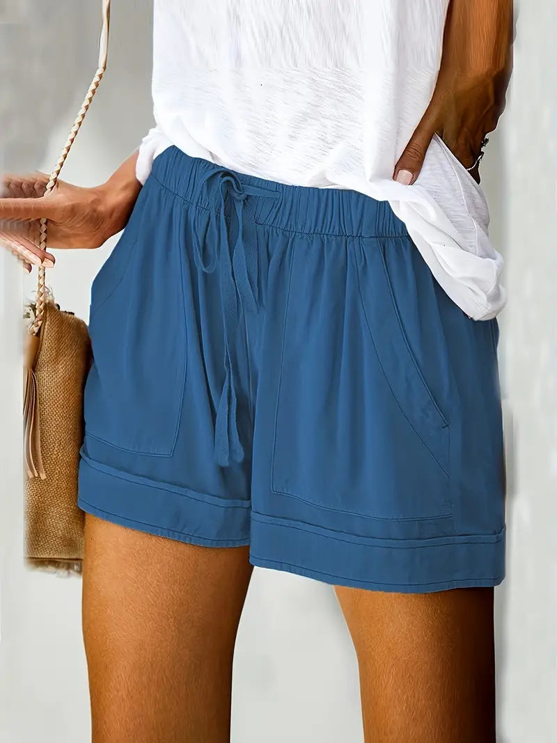 Casual Summer Drawstring Shorts