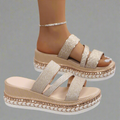 Helga | Luxuriöse Komfort-Wedgesandalen aus hochwertigen Materialien