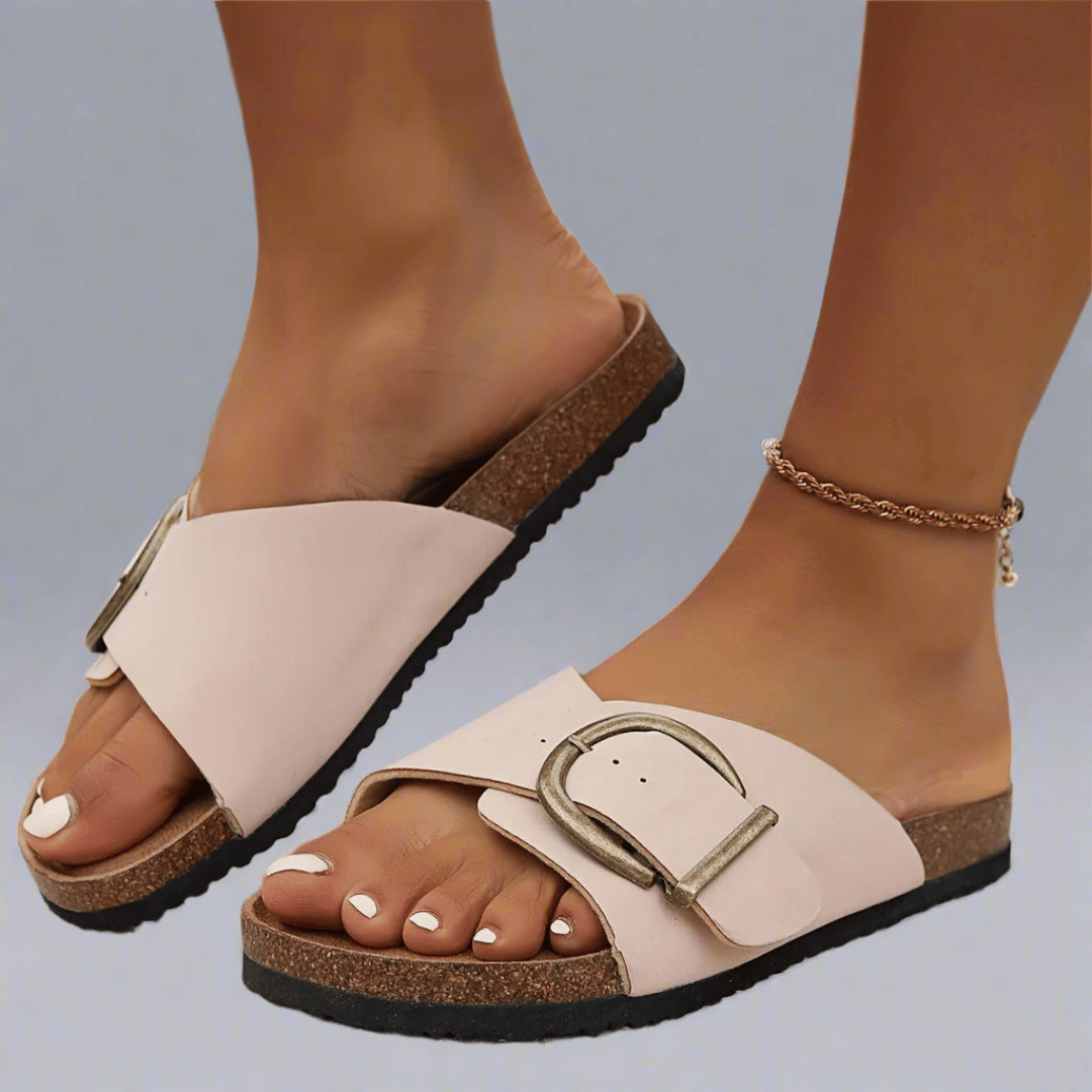 Vegan Cork Slip-On Shoes with Comfortable Footbed