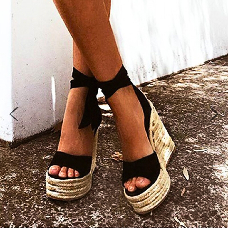 Elegant Espadrille Wedge Sandals