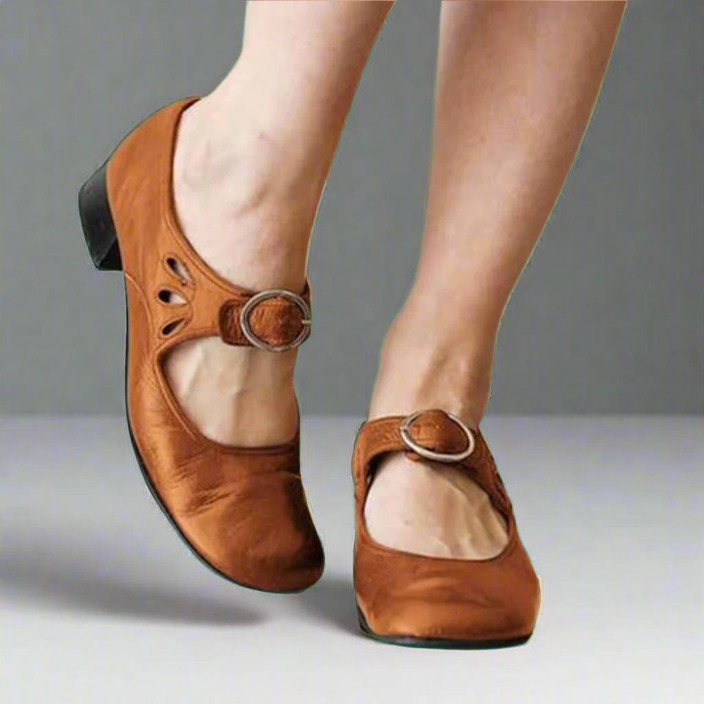 Comfortable Wedge Sole Orthopedic Leather Sandals