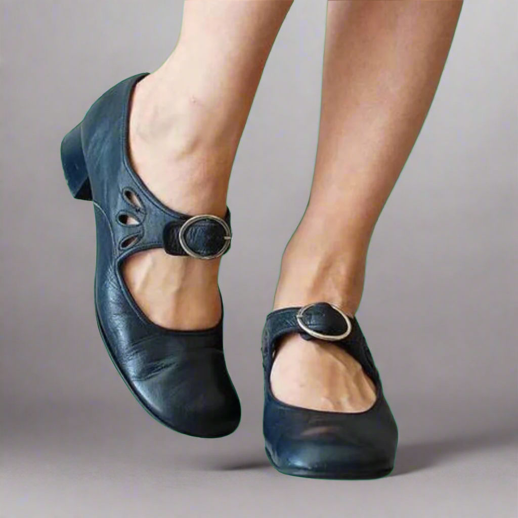 Comfortable Wedge Sole Orthopedic Leather Sandals