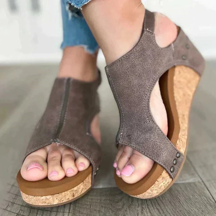 Elegant Comfortable Wedge Heel Sandals