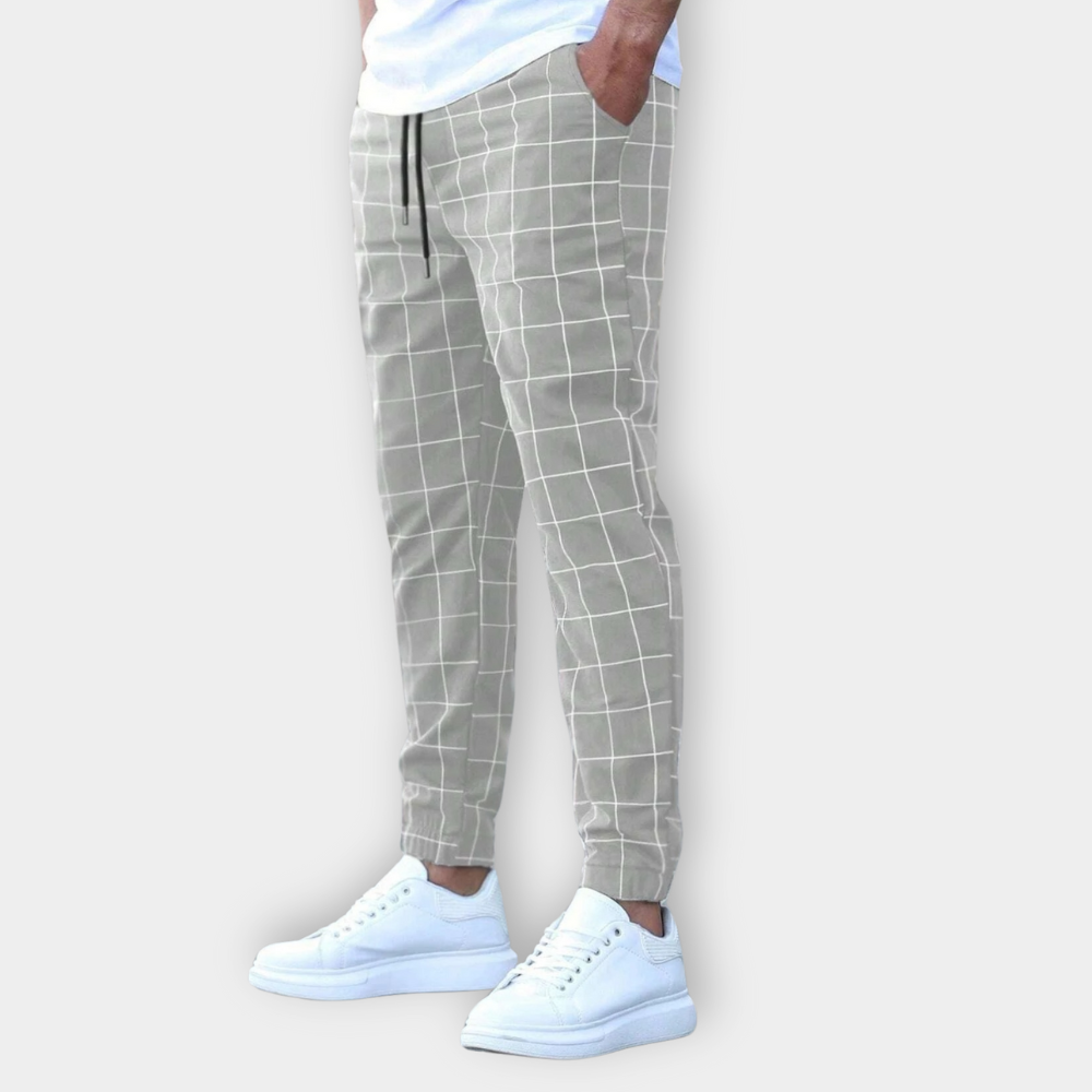Checked Plaid Joggers