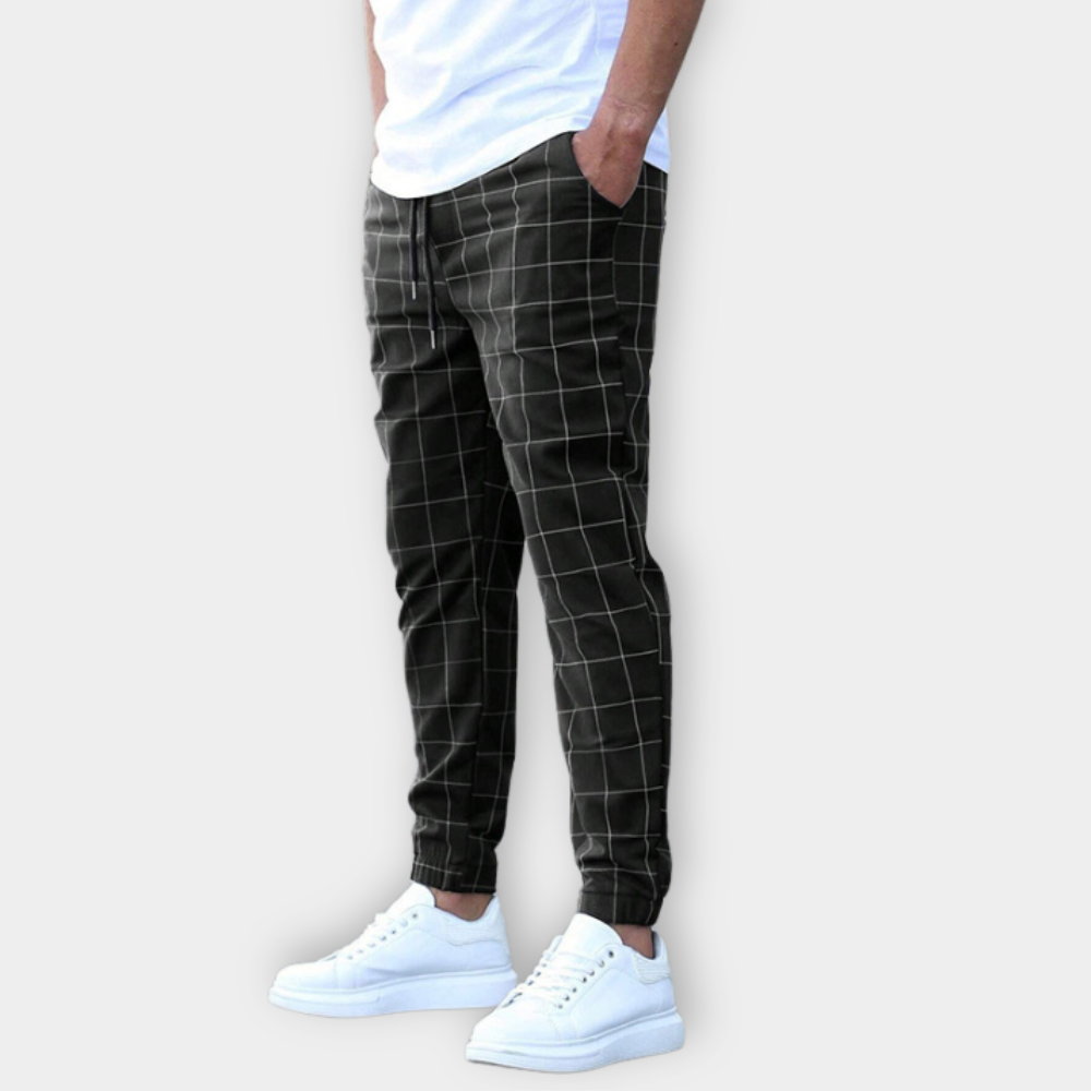 Checked Plaid Joggers