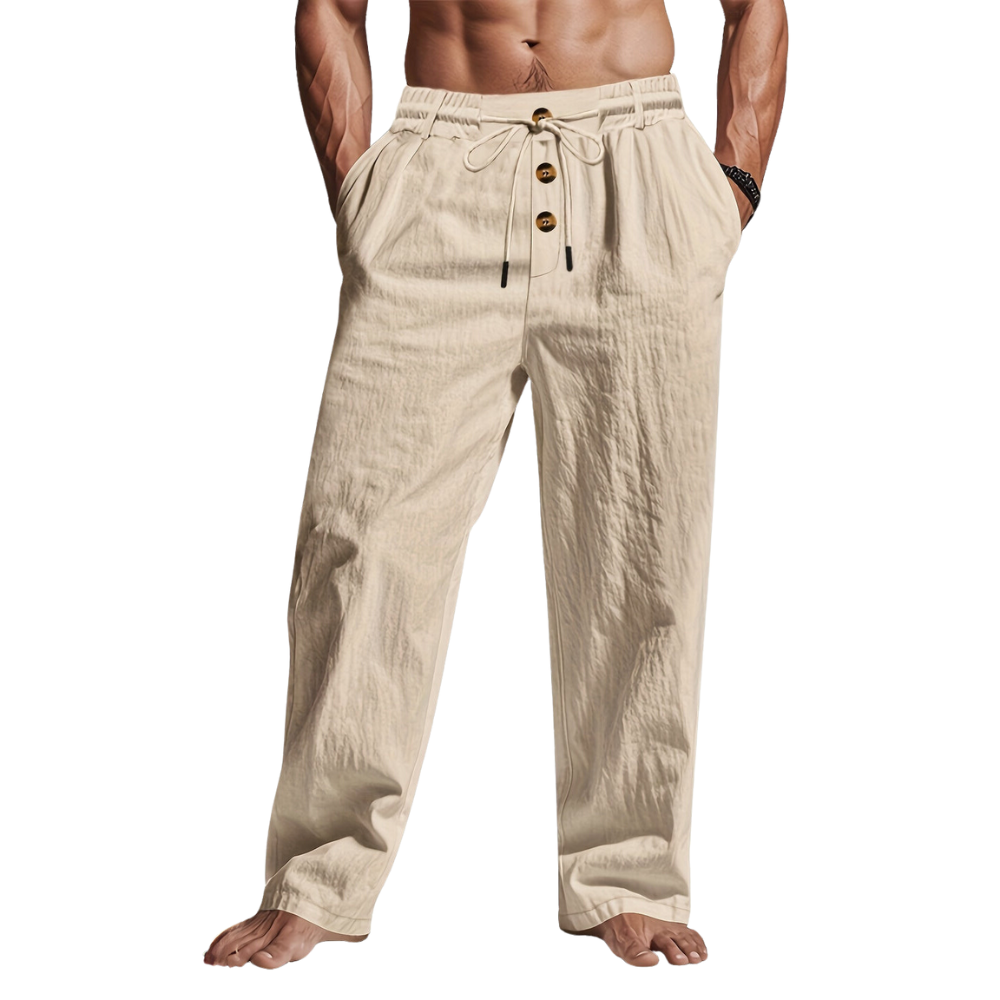 Linen Drawstring Pants