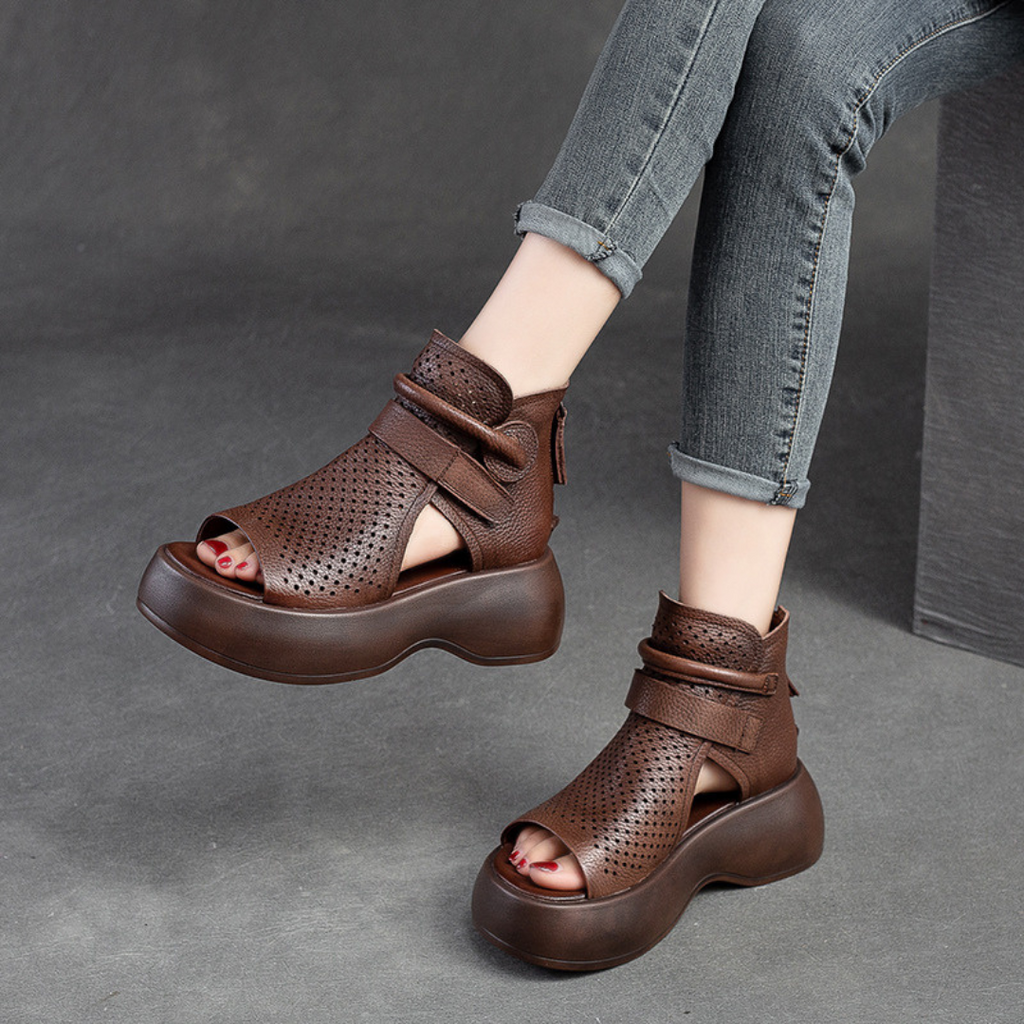 Federica™ - Zeitlose Leder-Orthopädische Sandalen