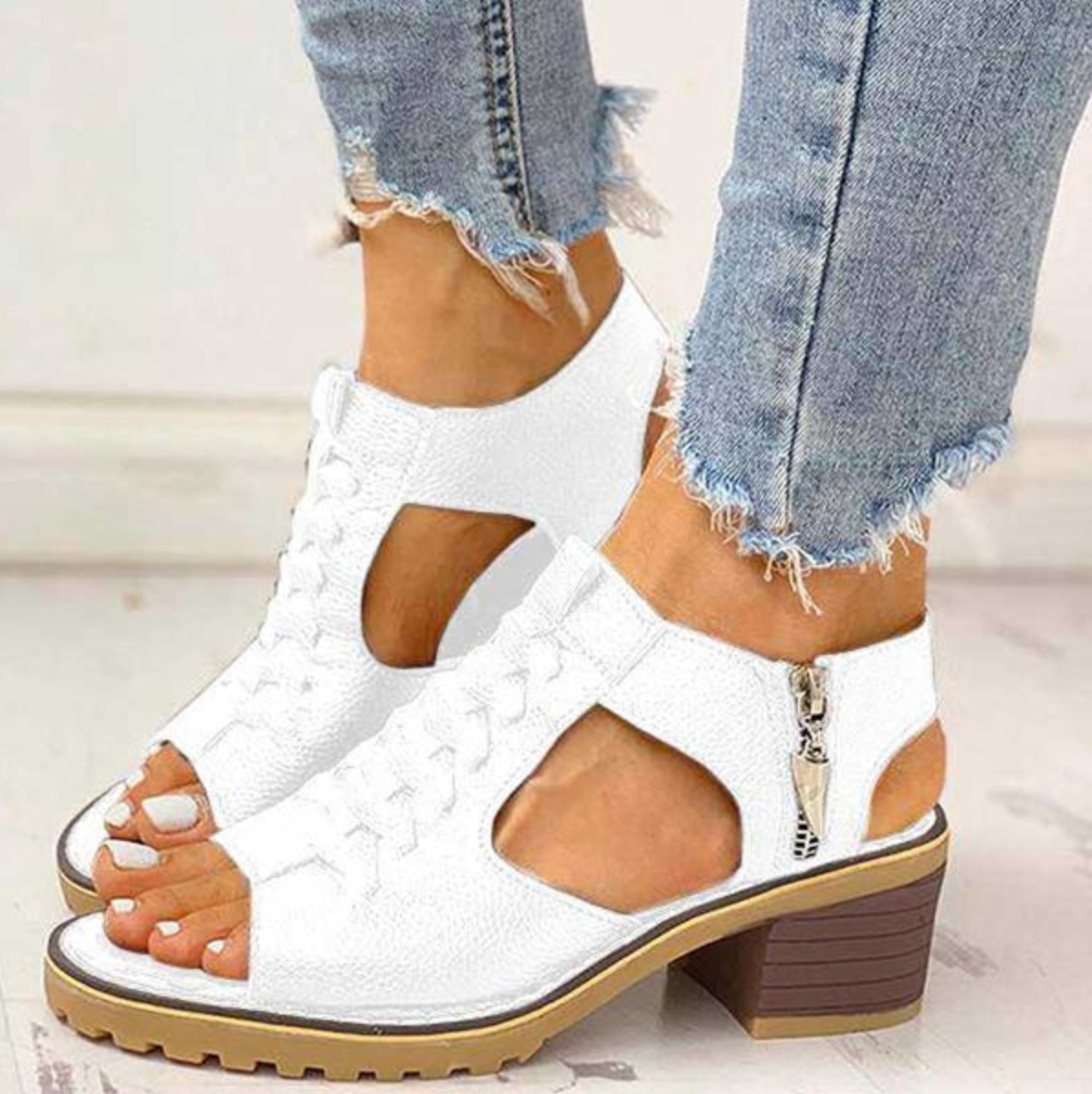 Orthopedic Womens Block Heel Sandals