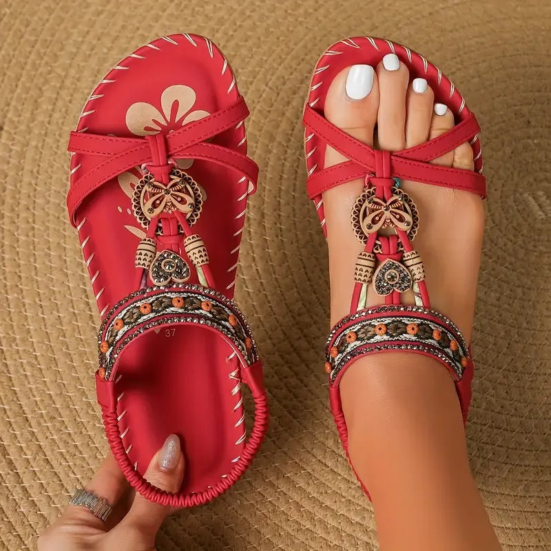 Elegant Orthopedic Floral Sandals