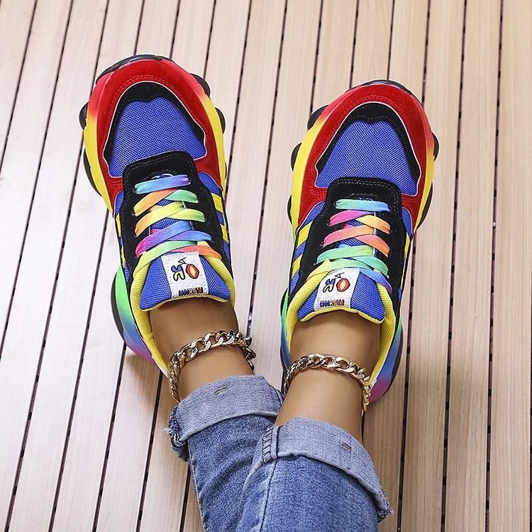 Orthopedic Rainbow Shoes
