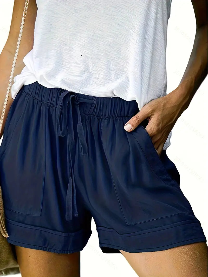 Casual Summer Drawstring Shorts