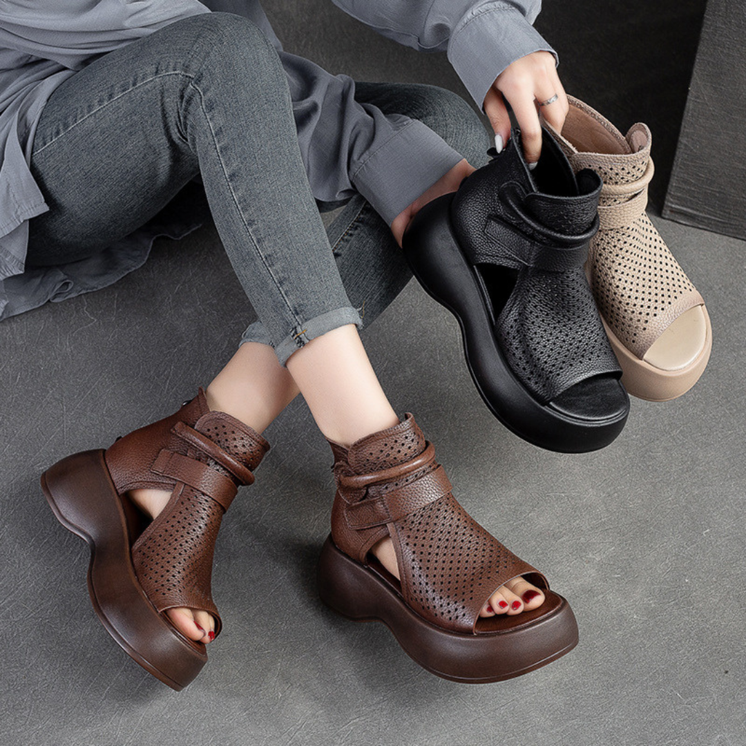 Federica™ - Zeitlose Leder-Orthopädische Sandalen