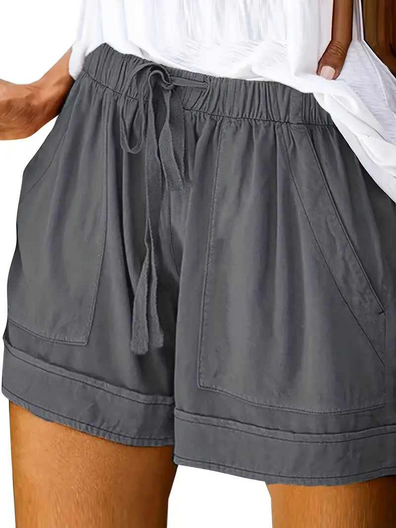 Casual Summer Drawstring Shorts