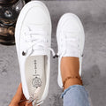 Womens Lace-Up Orthopedic Flat Shoes
