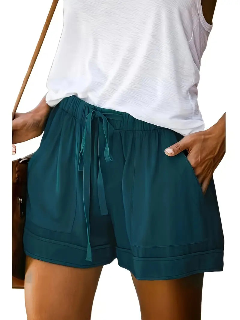 Casual Summer Drawstring Shorts