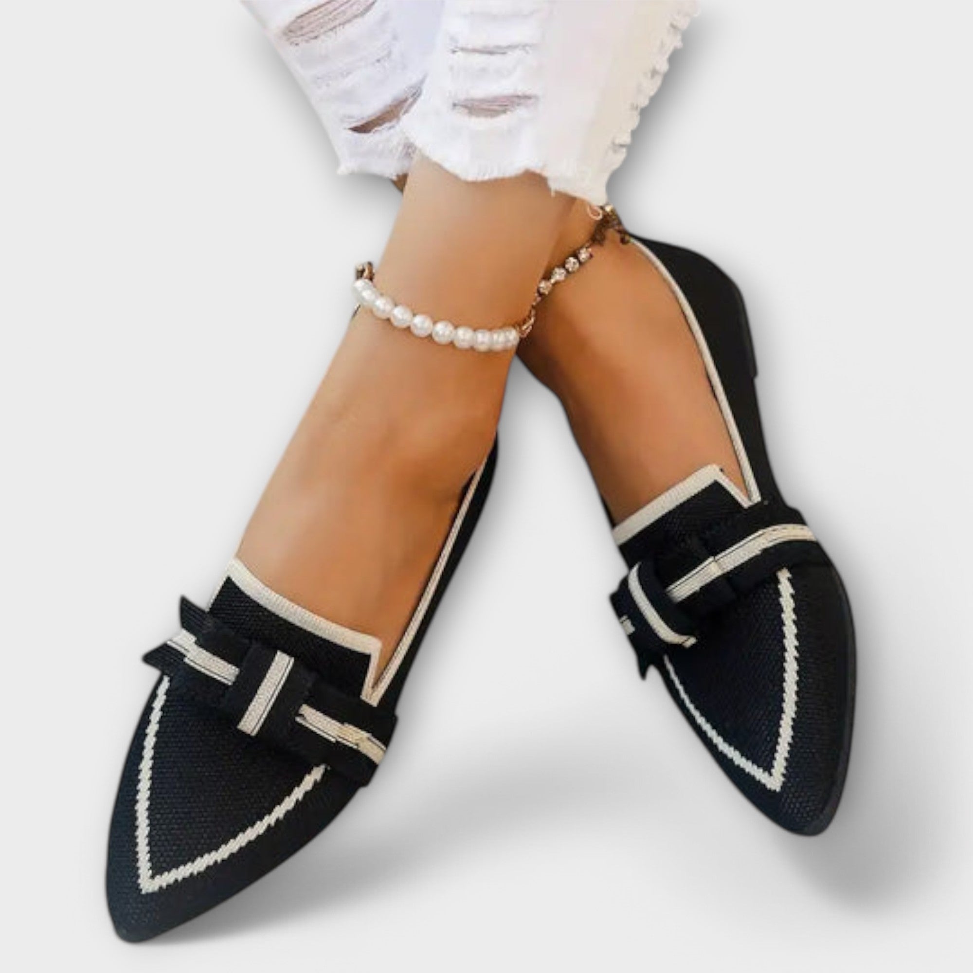 Knotendes Design Flache Schuhe für Frauen