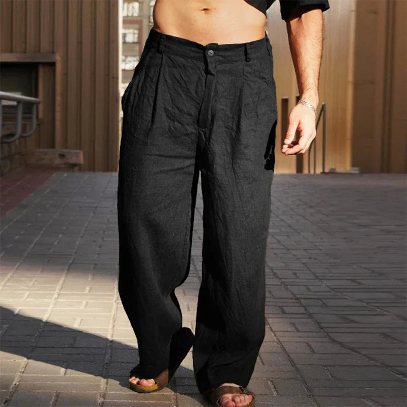 Wide Linen Pants