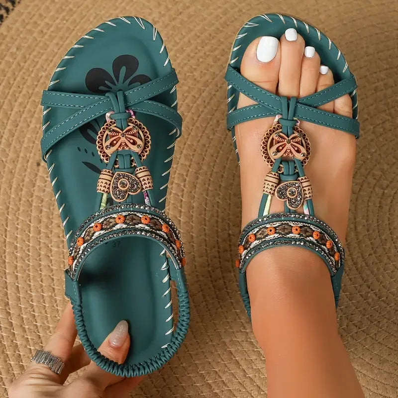 Elegant Orthopedic Floral Sandals