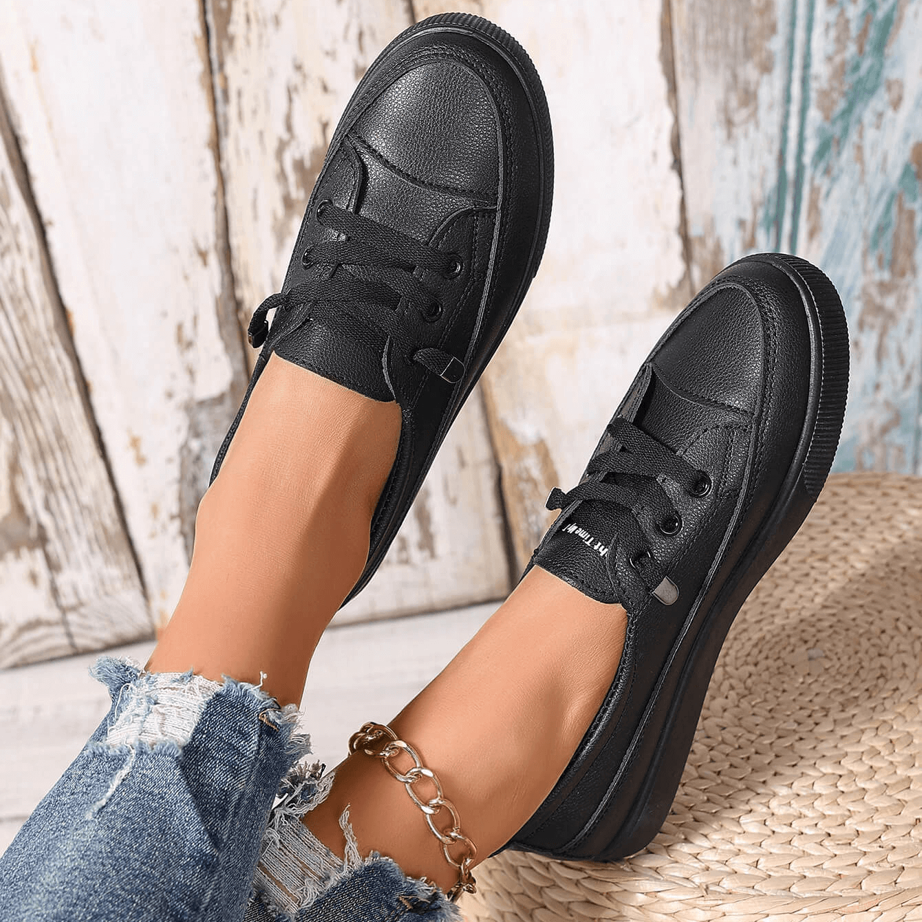 Elise™ – Damen Schnürung Orthopädische Flache Schuhe