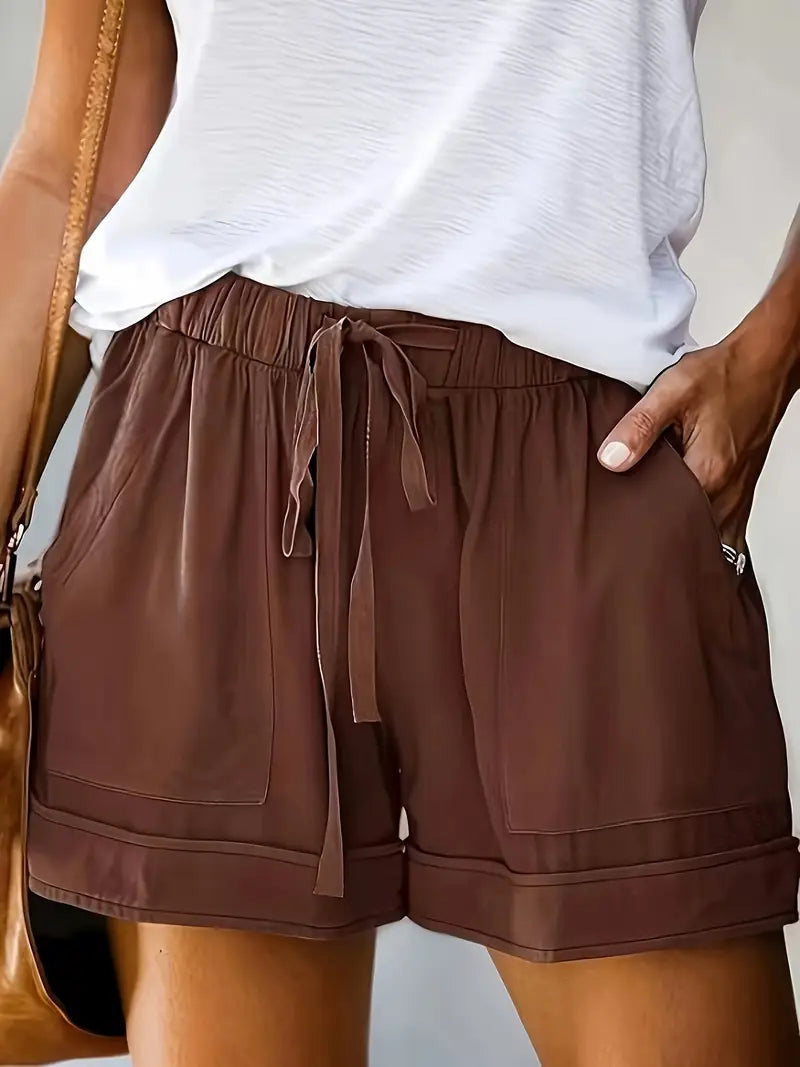Casual Summer Drawstring Shorts
