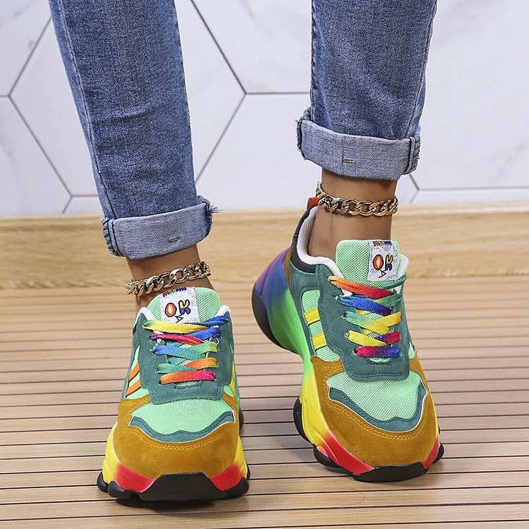 Orthopedic Rainbow Shoes