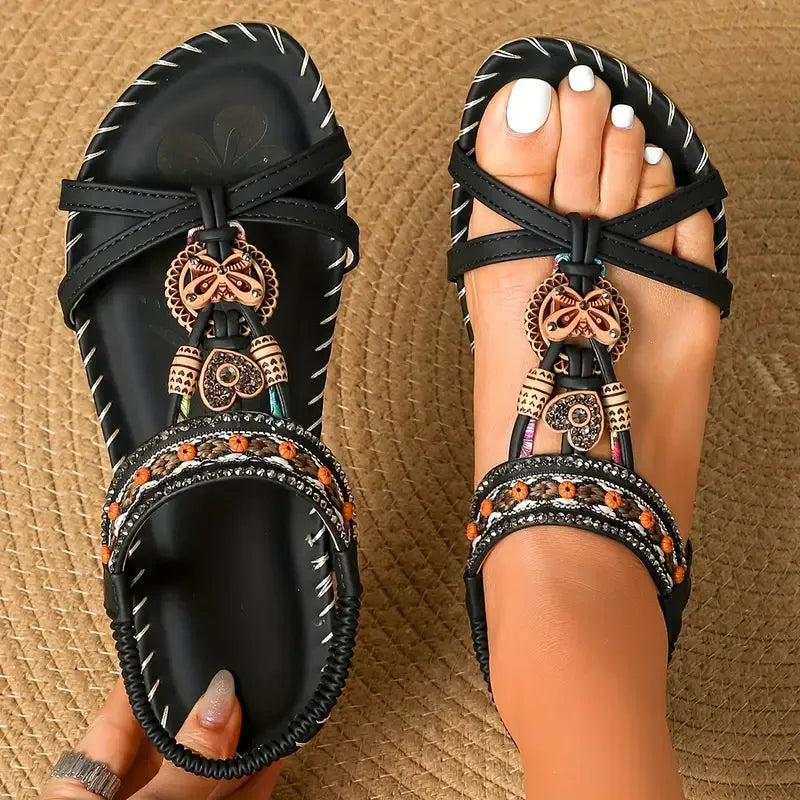 Elegant Orthopedic Floral Sandals