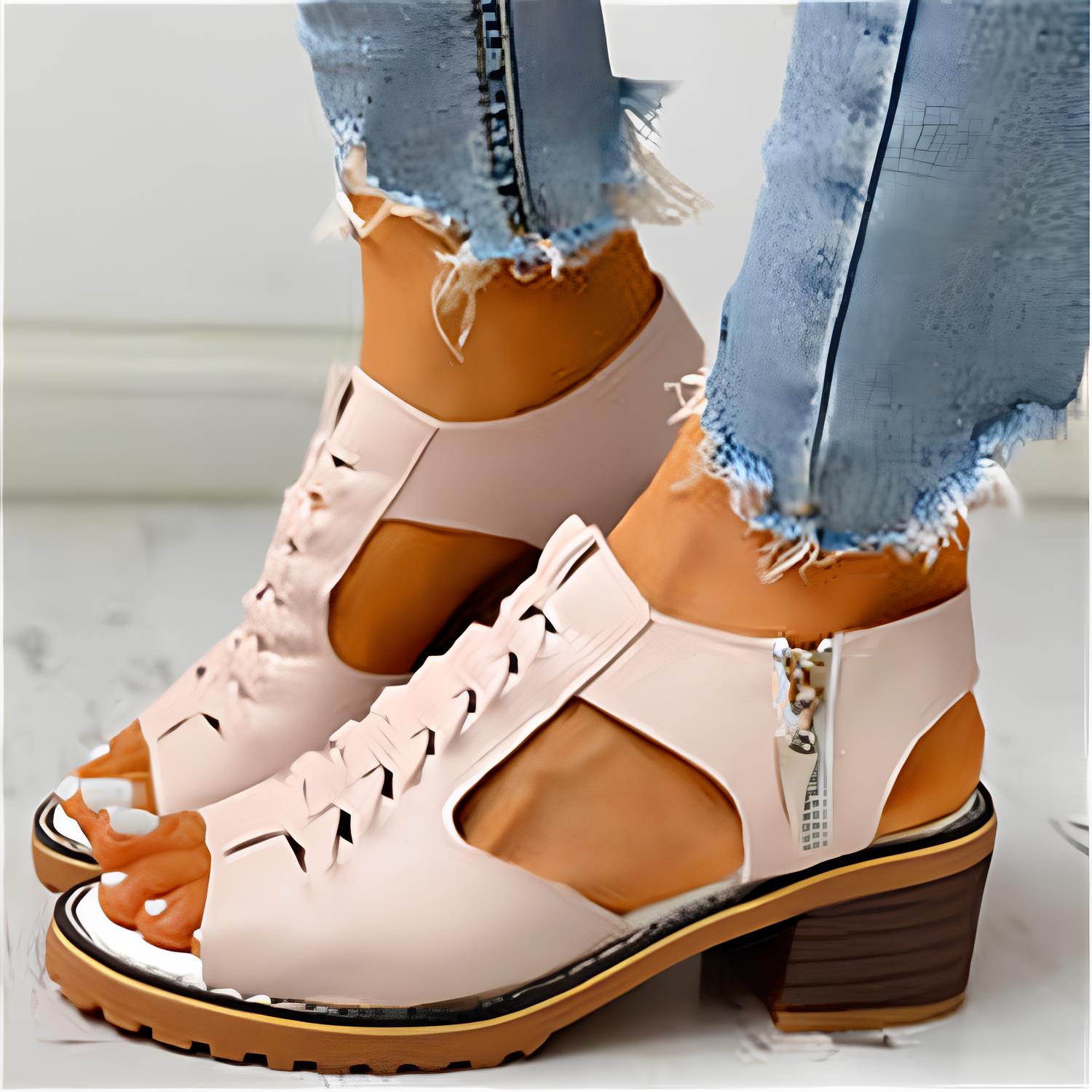 Orthopedic Womens Block Heel Sandals