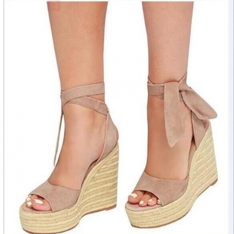 Elegant Espadrille Wedge Sandals