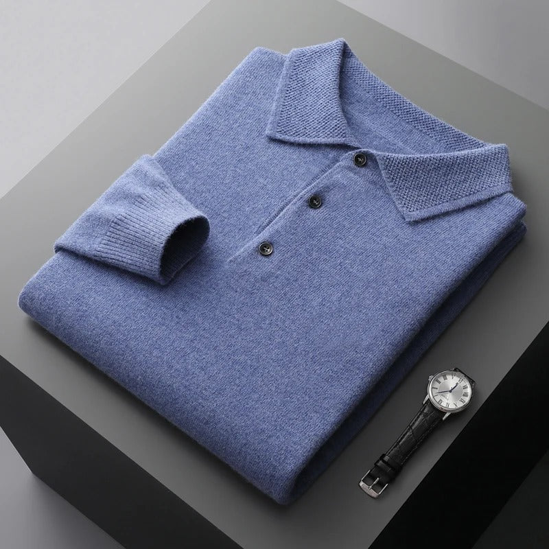 Cashmere Polo Business Sweater