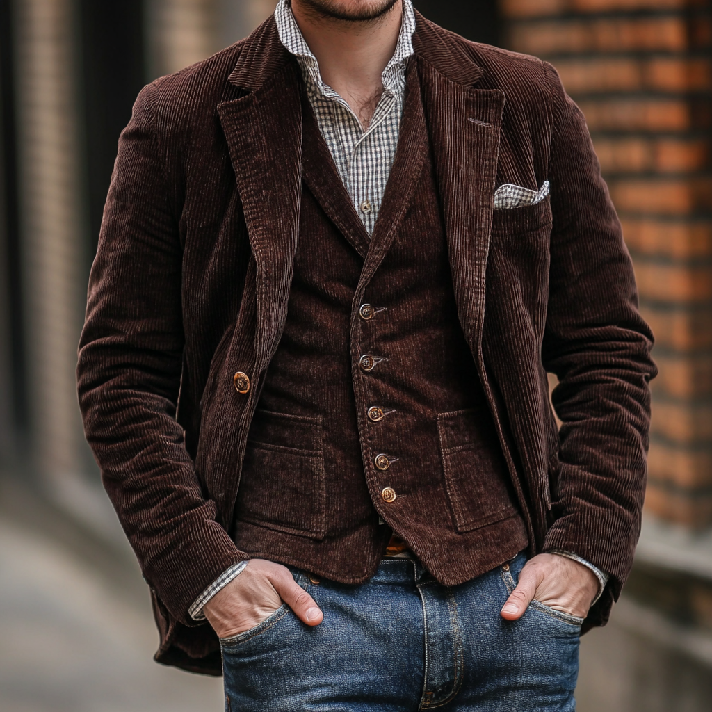 Classic Blazer and Vest Set