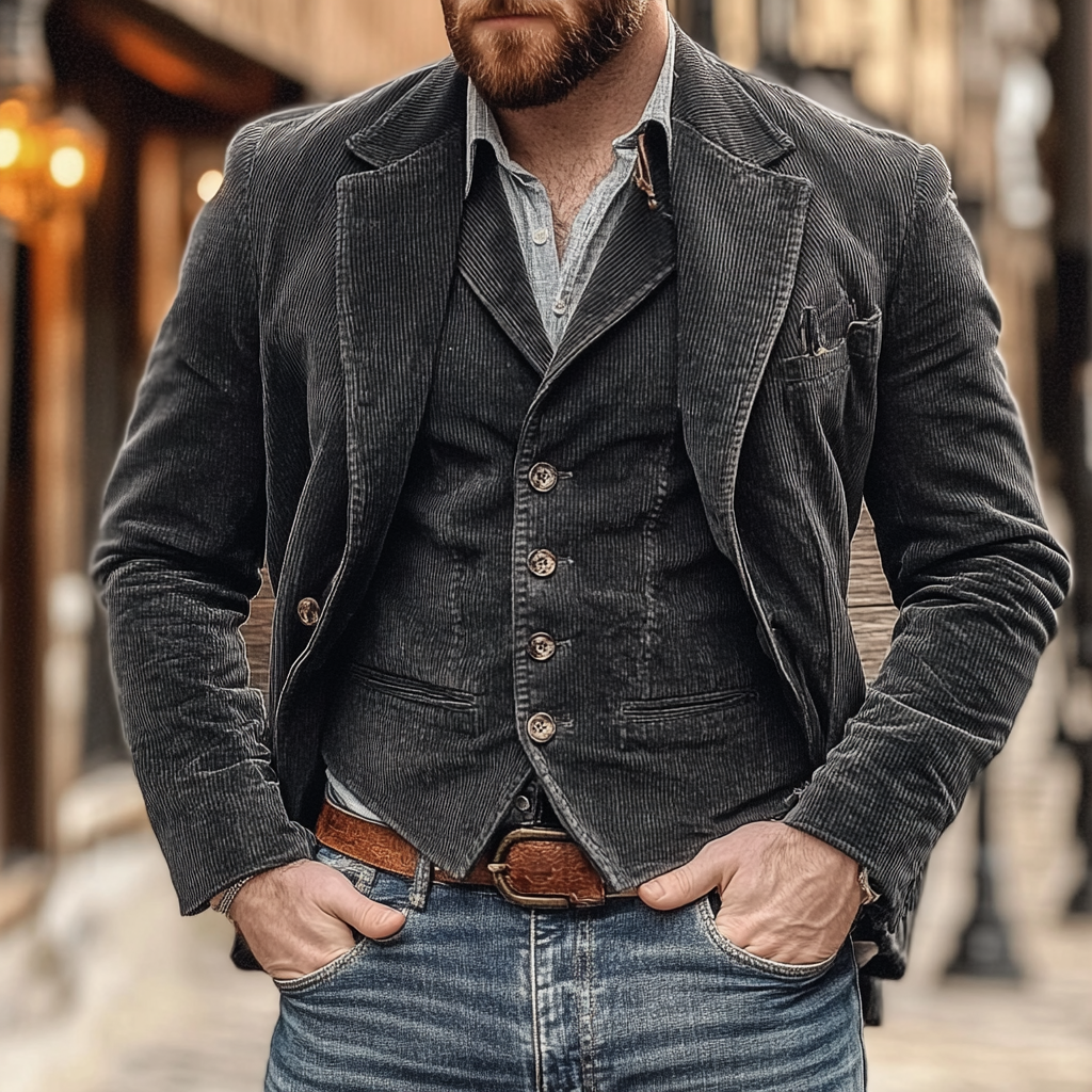 Classic Blazer and Vest Set